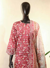 Raad Luxury Embroidered Lawn Suits Stitched 3 Piece - RD25LEF HSE02